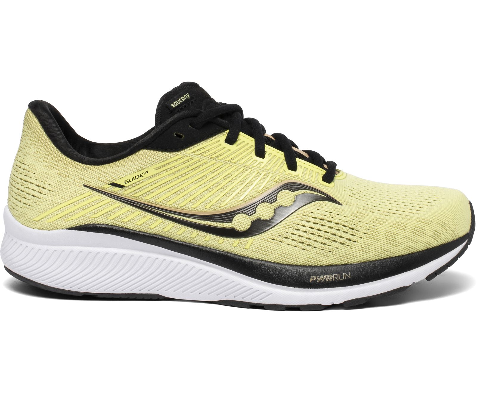 Férfi Saucony Guide 14 Futócipő Sárga Fekete | HU 485NWY